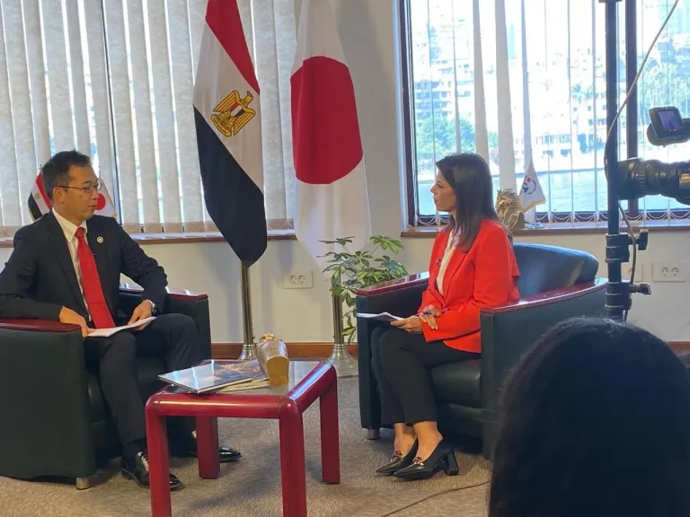 ممثل وكالة ”جايكا” اليابانية للنايل تي في: التعاون في المتحف الكبير نموذج... ممثل وكالة ”جايكا” اليابانية للنايل تي في: التعاون في المتحف الكبير نموذج للعمل المشترك ماليًاوفنيًا وثقافيًا