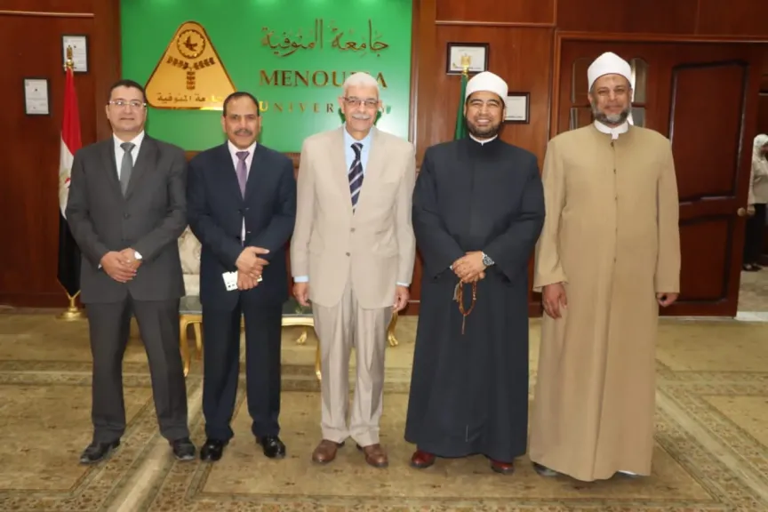 جامعة المنوفية تنظم سلسلة ندوات توعوية ضمن فعاليات اسبوع الدعوة الإسلامية لتوعية... جامعة المنوفية تنظم سلسلة ندوات توعوية ضمن فعاليات اسبوع الدعوة الإسلامية لتوعية الشباب الجامعي تحت ”شعار الايمان في عصر العلم”