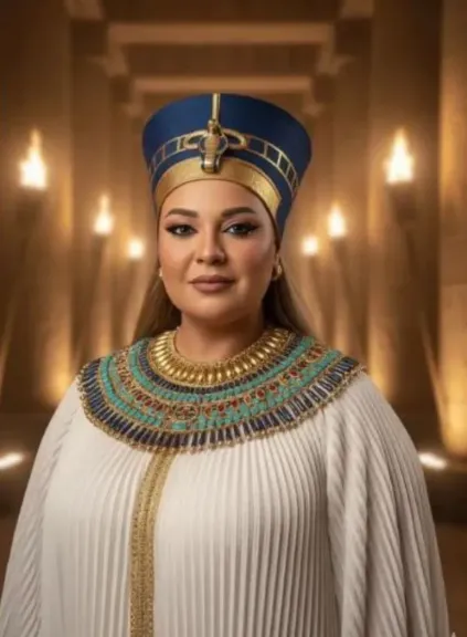 ويزو مازحة: ”يا ترى لو كنت عايشة في العصر الفرعوني كانوا هينطقوا... ويزو مازحة: ”يا ترى لو كنت عايشة في العصر الفرعوني كانوا هينطقوا ويزو إزاي