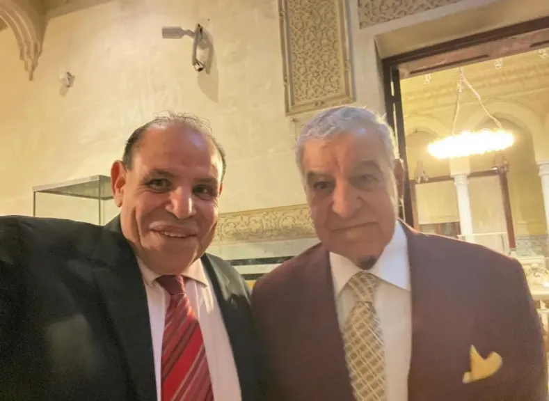 في اول جولاته بمصر .. الجوهري الشبيني يلتقي بفاروق حسني وزاهي حواس  بالمتحف المصري الكبير