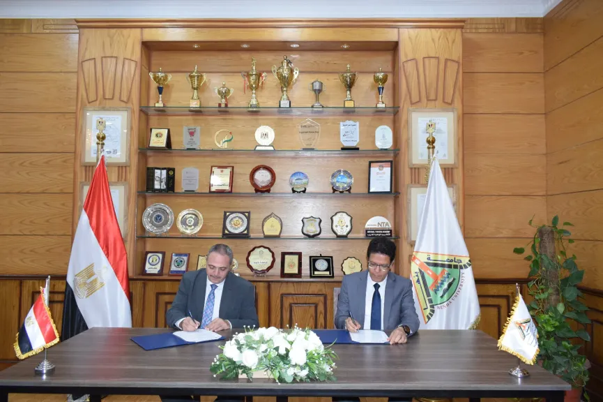 بروتوكول تعاون بين جامعة بنها ومؤسسة دار التحرير للطبع والنشر فى مجال التدريب والإستشارات
