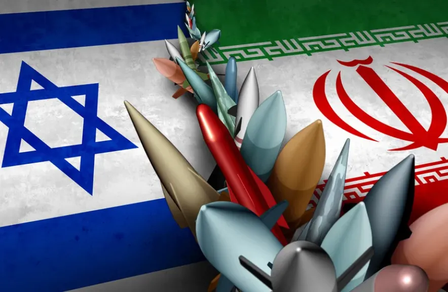 علم دولتا ايران والكيان الصهيوني