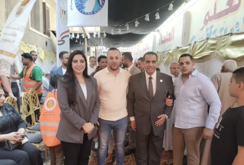 للتشجيع علي المشاركة .. قيادات حزب الشعب الجمهوري يتابعوا لجان مدرسة محمد الفقي