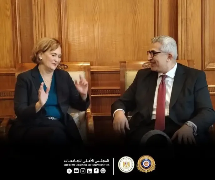 المجلس الأعلى للجامعات يستضيف خبيرة هيئة فولبرايت الأمريكية لدعم تطوير قدراته المؤسسية