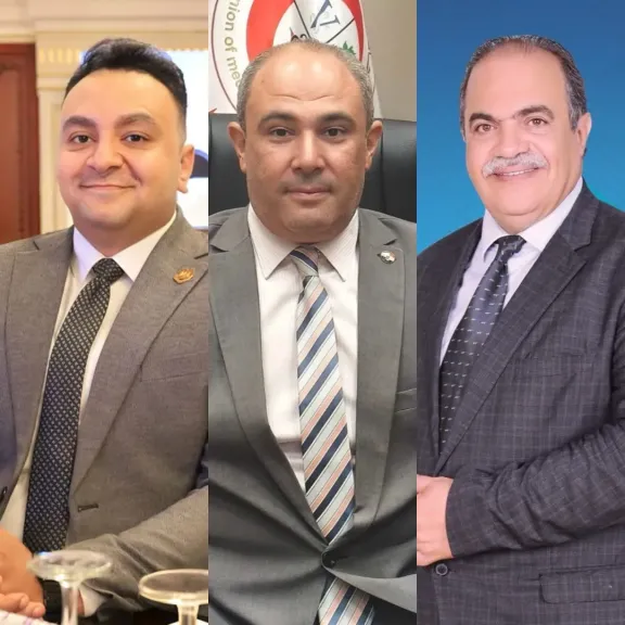 الحسيني أمينا لصندوق اتحاد المهن الطبية وسالم وحمدي أعضاء بالمجلس