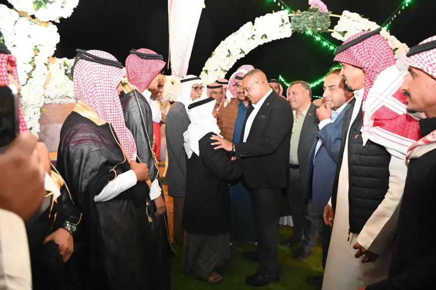 محافظ جنوب سيناء يشهد حفل زفاف بدوي جماعي بوادي مجيرح بمدينة دهب