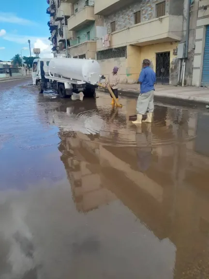 جهود مكثّفة بالبحيرة لمواجهة التقلبات الجوية وسقوط الأمطار