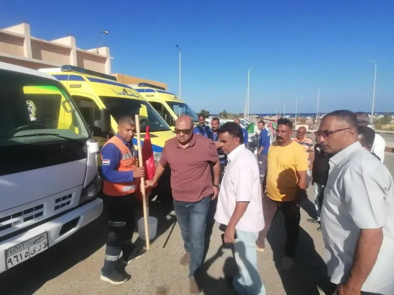 رئيس مدينة مرسى علم يتابع استعدادات التدريب المشترك صقر ١٥٧