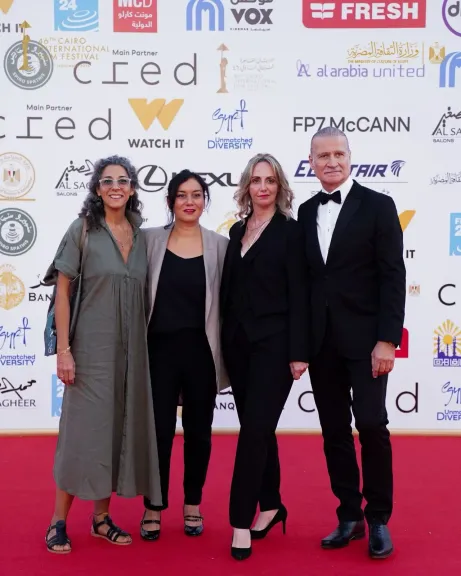 استقبال حافل لفيلم كلب ساكن بمهرجان القاهرة السينمائي الدولي