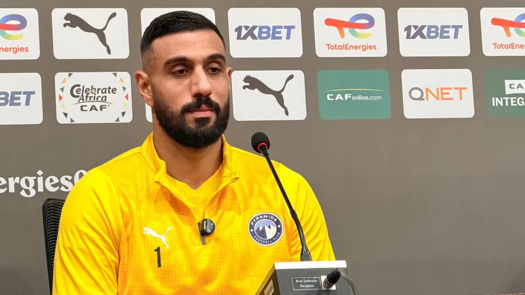 حارس مرمى نادي بيراميدز: اتمنى أن يحقق الفريق ضربة بداية قوية عند مواجهة ريفرز يونايتد