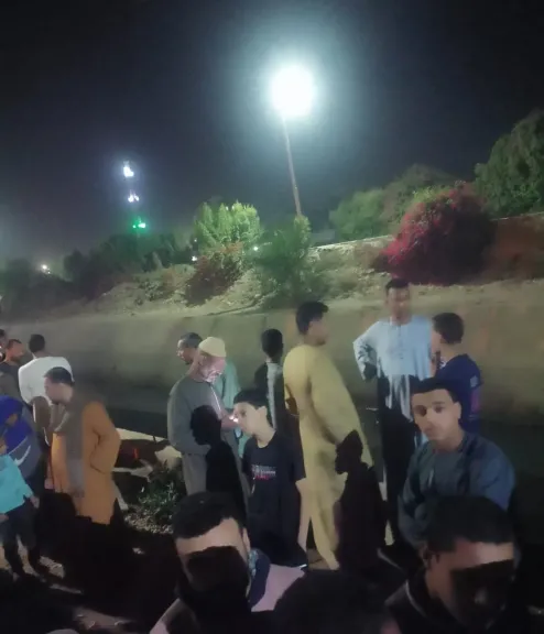 القرية كلها بتبحث عليه ليلًا.. مجهودات أهالي قفط بقنا في البحث عن الصغير هيثم ضحية لعب الكرة