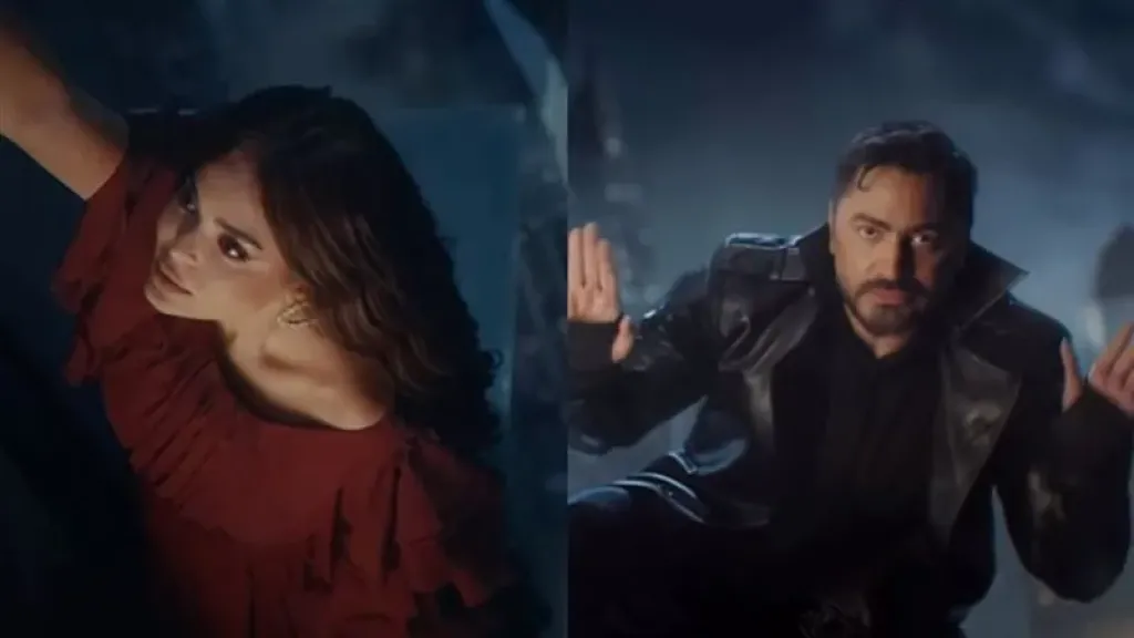 لأول مرة.. أسماء جلال بطلة إعلان تامر حسني الجديد (صور)