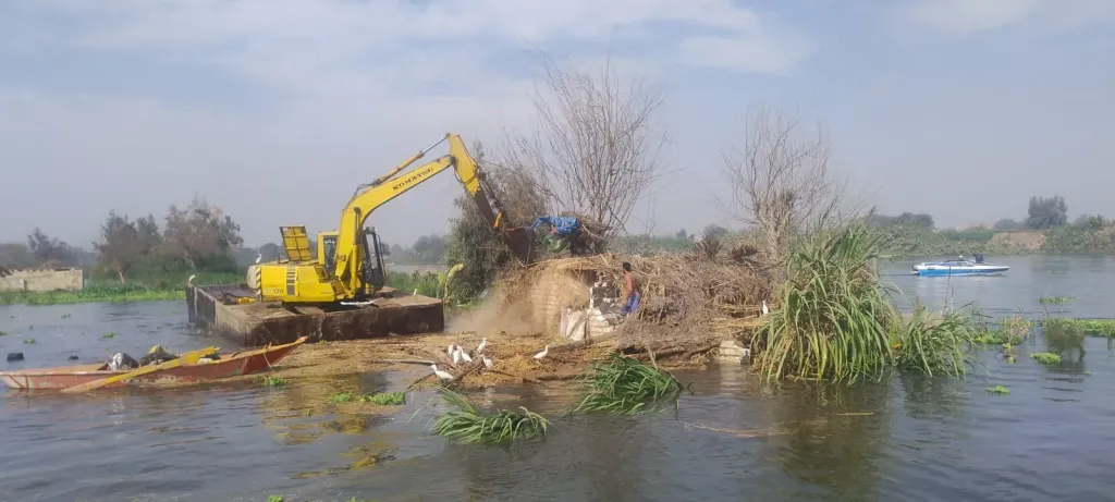 إزالة 22 حالة تعدٍ على مجرى نهر النيل بالبحيرة ضمن المرحلة الأولى من ”المشروع القومي لضبط النيل”