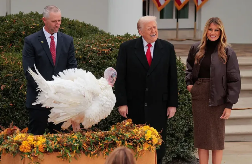 ترامب يعفو عن «ديك رومي» في حفل بالبيت الأبيض.. ما القصة؟