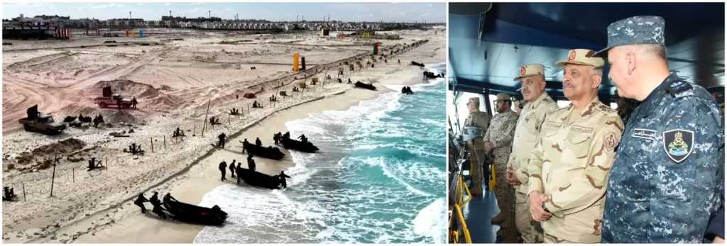 قصف جوي ورماية بالذخيرة الحية في ختام فعاليات التدريب العسكري المشترك ميدوزا 14 بحضور وزير الدفاع