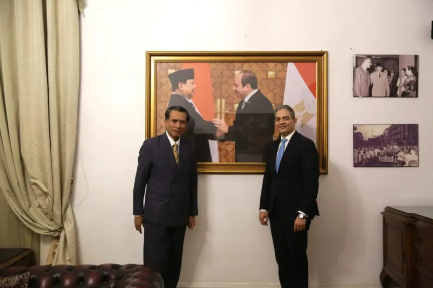 نقيب الإعلاميين وسفير إندونيسيا 