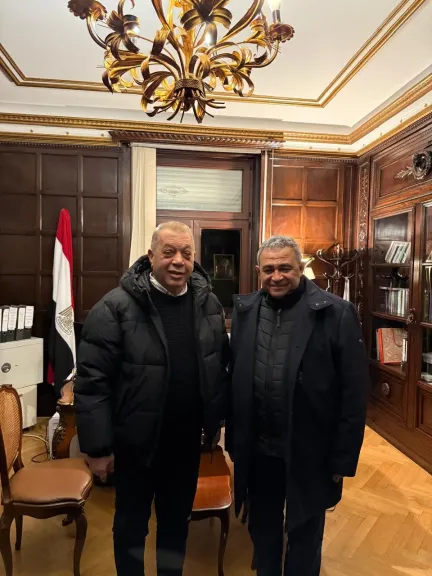 النائب أسامة شرشر يلتقى السفير أمين حسان قنصل مصر في فرانكفورت.. ويقترح تفعيل التصويت الالكتروني للقضاء على المال السياسي والكراتين