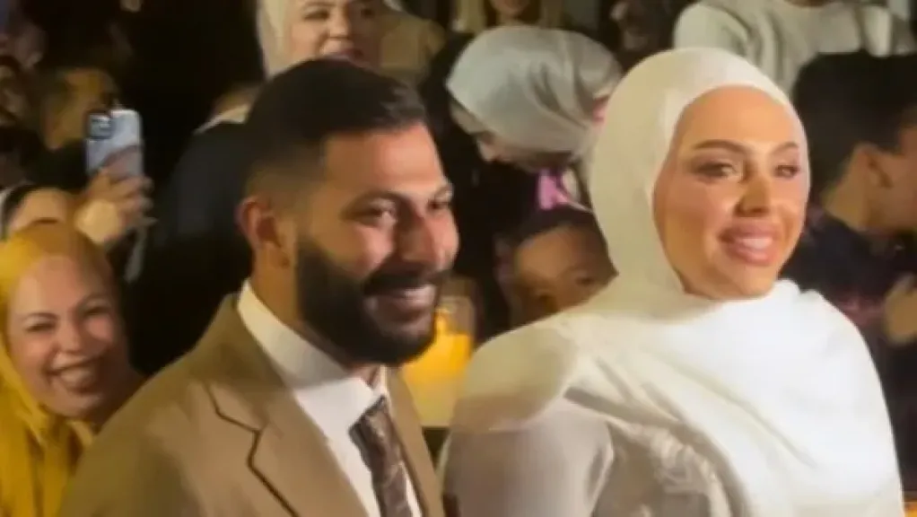 عقد قران نجلة محمد هنيدي فريدة 