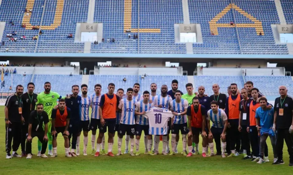 لاعبو بيراميدز يدعمون رمضان صبحي قبل مواجهة باور ديناموز