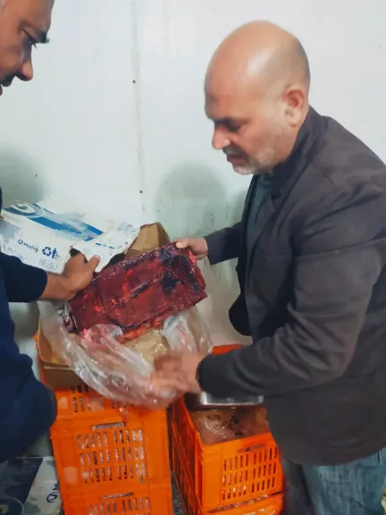 رقابة شرسة تحمي المواطنين… ضبط نصف طن لحوم غير صالحة داخل شبرا الخيمة