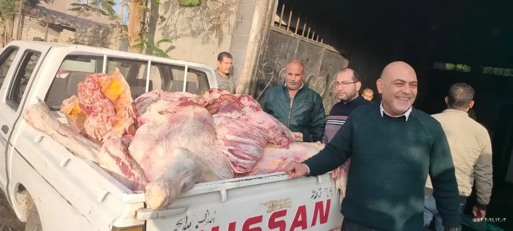 ختم مزور وماشية مريضة و650 كيلو لحوم فاسدة.. ضربة صاعقة لعصابة الذبح السري بالقناطر الخيرية
