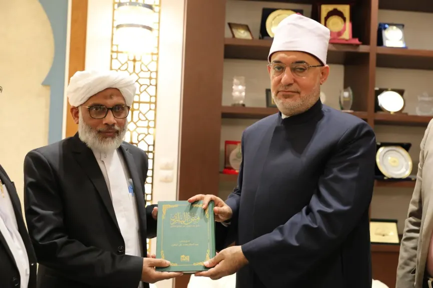 مفتي الجمهورية يستقبل وفدًا من جمعية العلماء الهندية لبحث تعزيز التعاون المشترك
