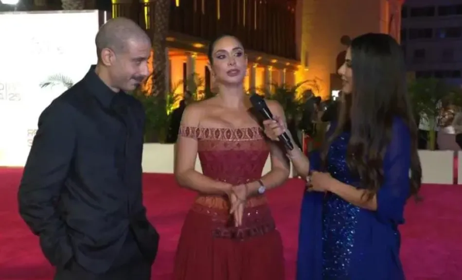 الثنائي محمد فراج وبسنت شوقي يخطف الأضواء بمهرجان البحر الأحمر