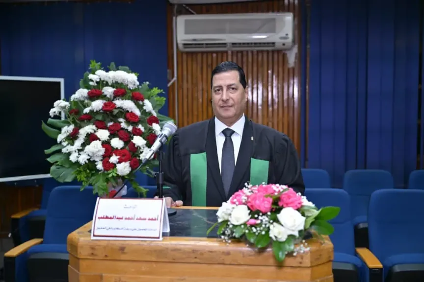 النائب أسامة شرشر يهنئ الدكتور أحمد سعد مدير عام جمارك مطار القاهرة بحصوله على الدكتوراه في القانون