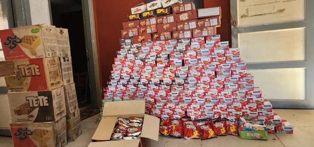 ضبط مواد غذائية منتهية الصلاحية بدسوق في كفرالشيخ