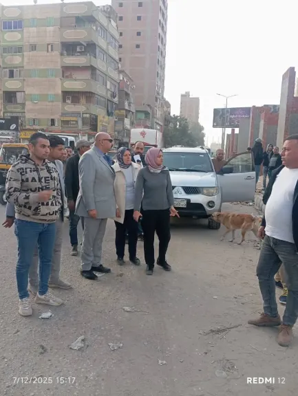 حملة موسعة بشبرا الخيمة لإزالة الإشغالات وتطوير شارع 15 مايو وأحمد عرابي