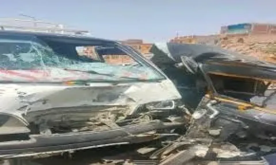 مصرع شخص وإصابة آخر في تصادم مروع أعلى كوبري قها على الطريق الزراعي