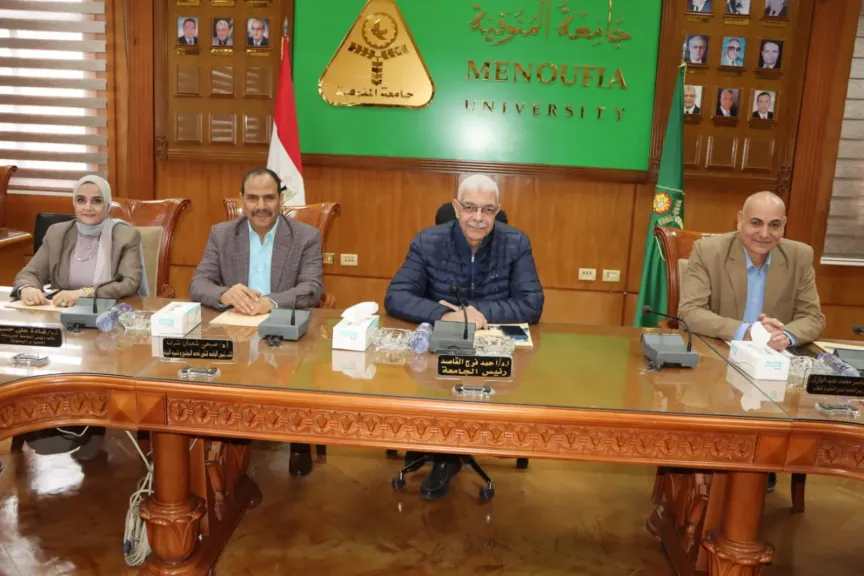 القاصد يترأس اجتماع لجنة ضمان الجودة بجامعة المنوفية  ويتابع جاهزية الكليات للاعتماد المؤسسي والبرامجي