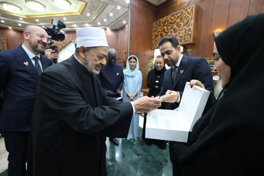 شيخ الأزهر لأعضاء لجنة تحكيم جائزة زايد للأخوَّة الإنسانية: مصر تُقدم للعالم نموذجًا فريدًا في التعايش والإخاء