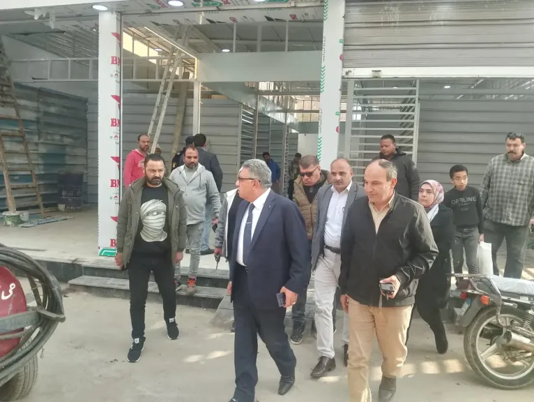 محافظ الدقهلية- التشديد على سرعة الانتهاء من تجهيز المخبز الجديد بسوق الجملة
