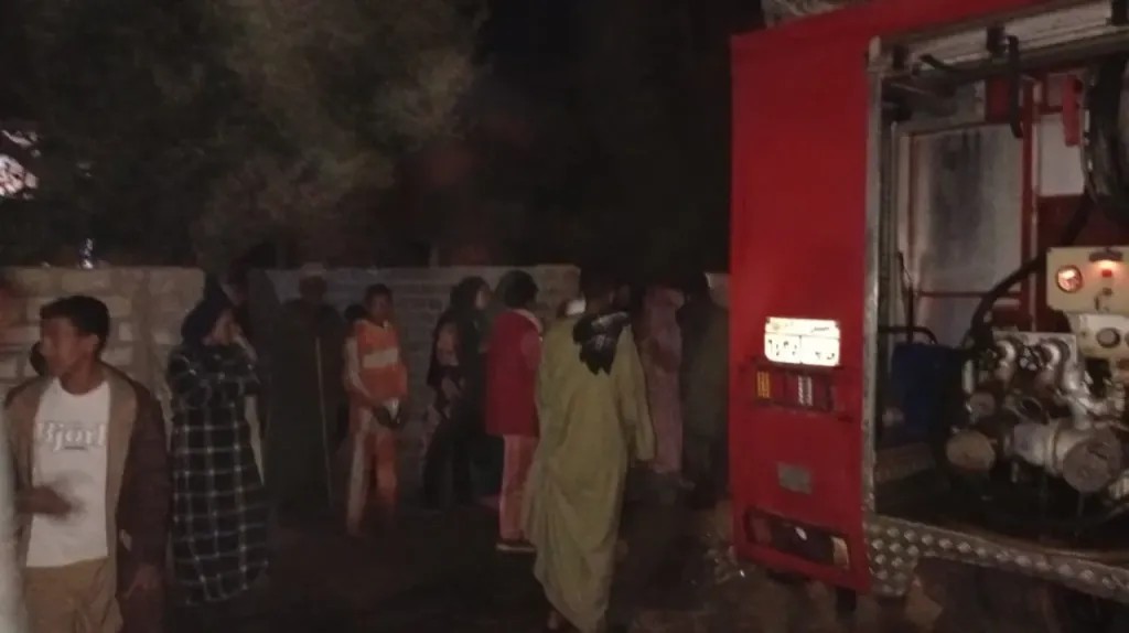 اندلاع حريق في منزل بأسيوط