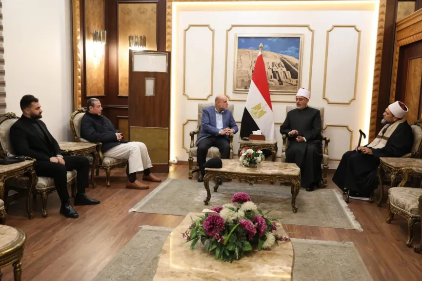 مفتي الجمهورية يستقبل وزير الأوقاف اليمني ومفتي الأردن وقاضي قضاة فلسطين