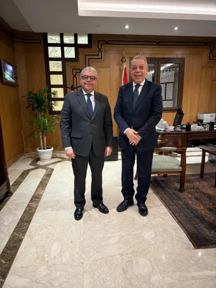 النائب أسامة شرشر يلتقى السفير إيهاب أبو سريع سفير مصر بالرياض