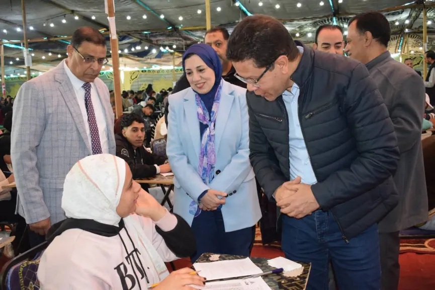 رئيس جامعة بنها يتفقد سير الإمتحانات بكليتى التمريض والتربية وأعمال تنفيذ مبنى المدرجات