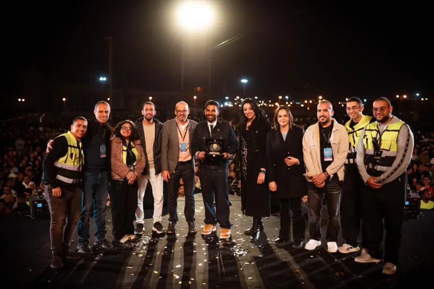 بهاء سلطان وأحمد سعد يحييان حفل استقبال طلاب ”الأكاديمية العربية”