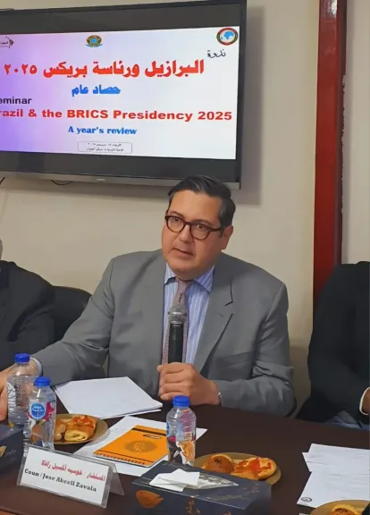 مستشار سفير البرازيل بالقاهرة خوسيه اكسيل في تصريحات خاصة للنهار :