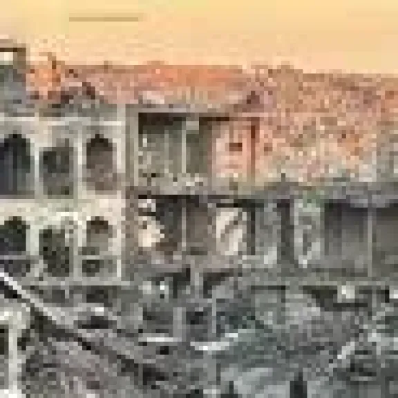 جانب من دمار غزة