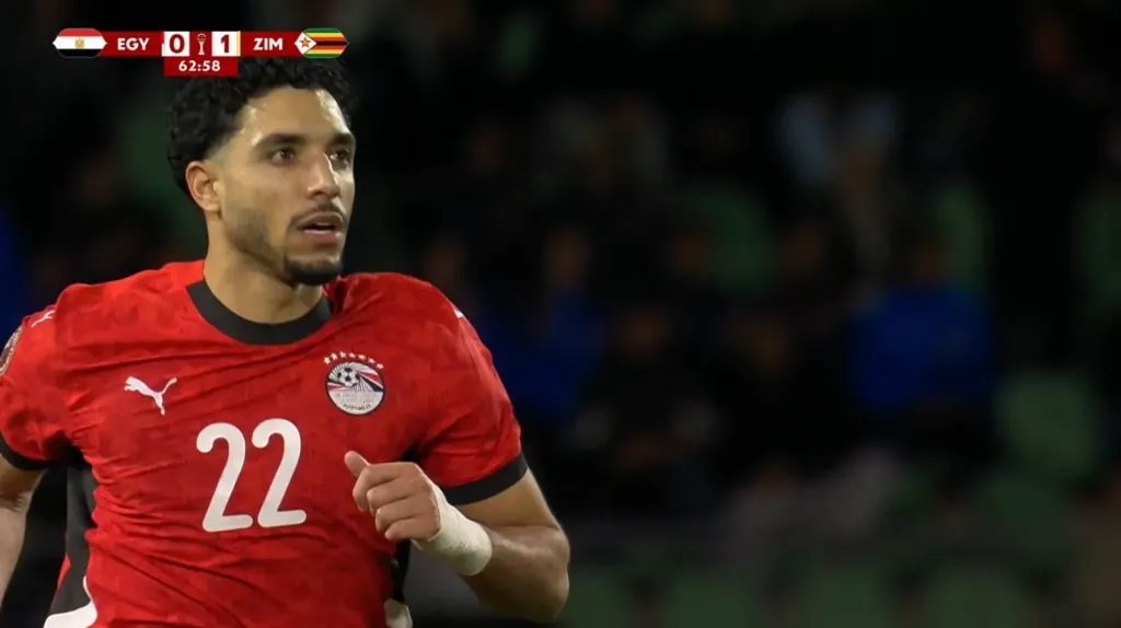 مرموش يضع هدف التعادل مع زيمبابوي خلال الشوط الثاني