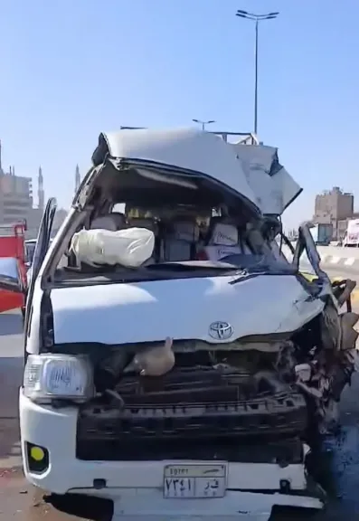 دماء على الدائري.. مصرع شخص وإصابة آخرون بحادث تصادم مروع ببهتيم