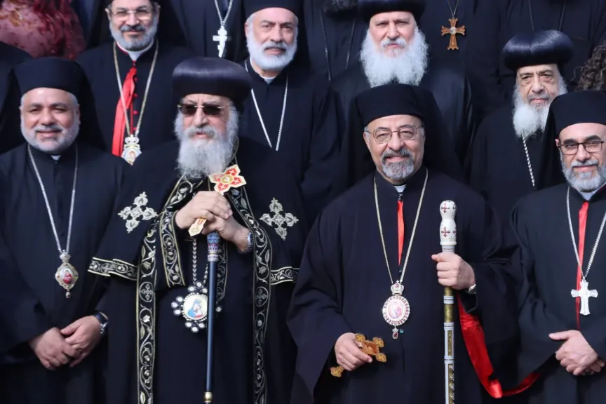 رسالة فرح ورجاء.. بطريرك الأقباط الكاثوليك يستقبل البابا تواضروس للتهنئة بعيد الميلاد