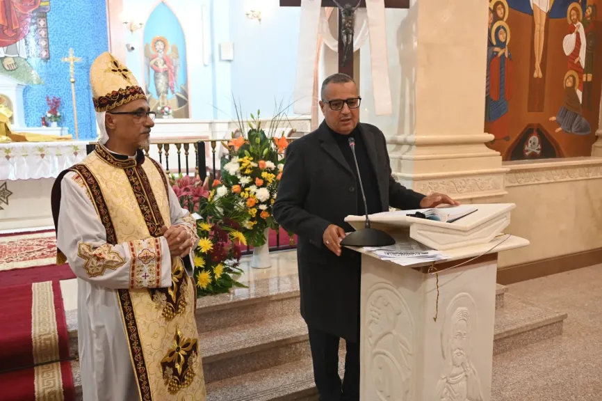 محافظ جنوب سيناء يشهد قداس عيد الميلاد المجيد بكاتدرائية سيدة السلام بشرم الشيخ