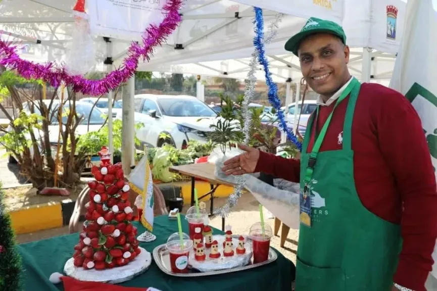 سوق المزارعين بالإسكندرية يحتفل برأس السنة الجديدة