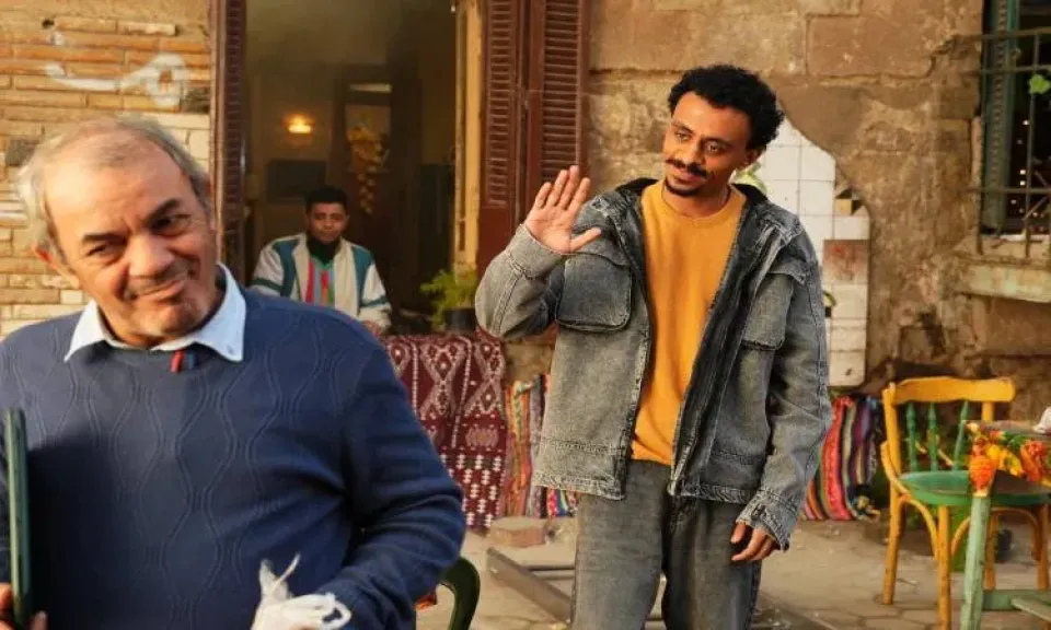 شاهد.. كواليس تصوير ”بيبو” لـ كزبرة في أولى بطولاته المطلقة