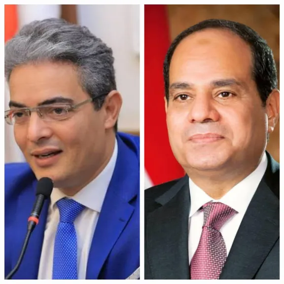 الرئيس عبدالفتاح السيسي ونقيب الإعلاميين