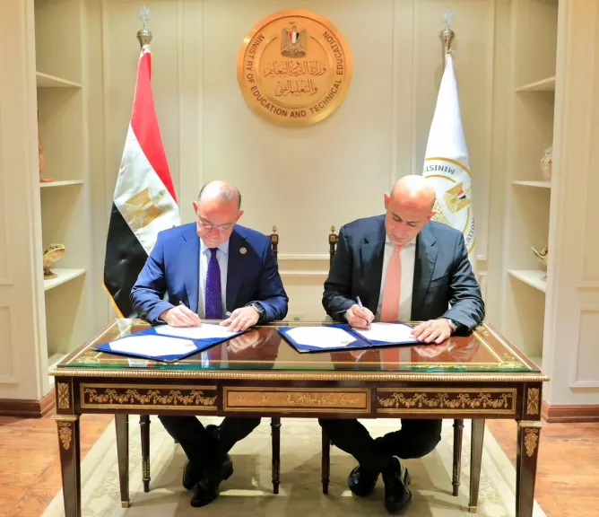 «التعليم» و«الرقابة المالية» توقعان بروتوكول تعاون لرفع الوعي المالي لدى الطلاب