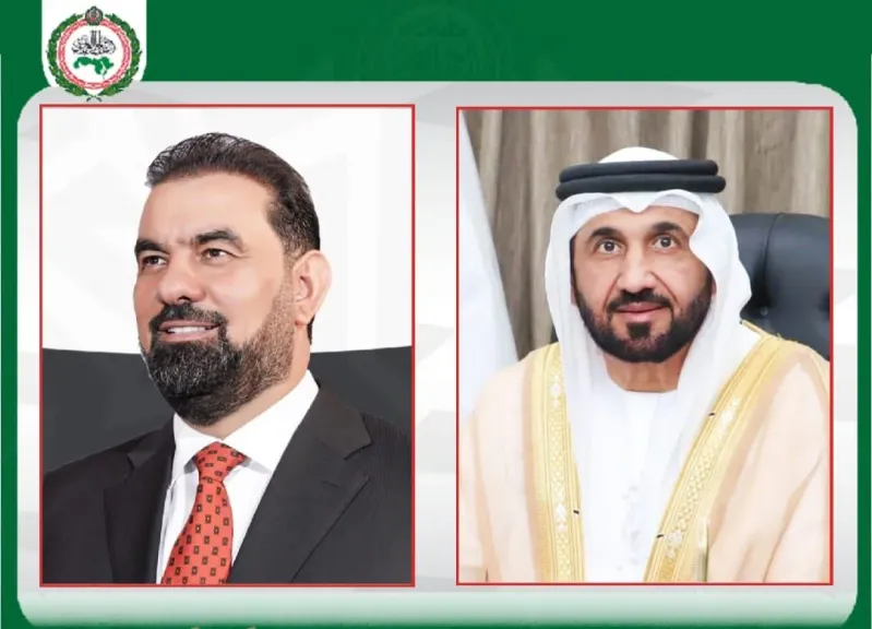 رئيس البرلمان العربي يهنئ هيبت الحلبوسي بمناسبة انتخابه رئيساً لمجلس النواب العراقي